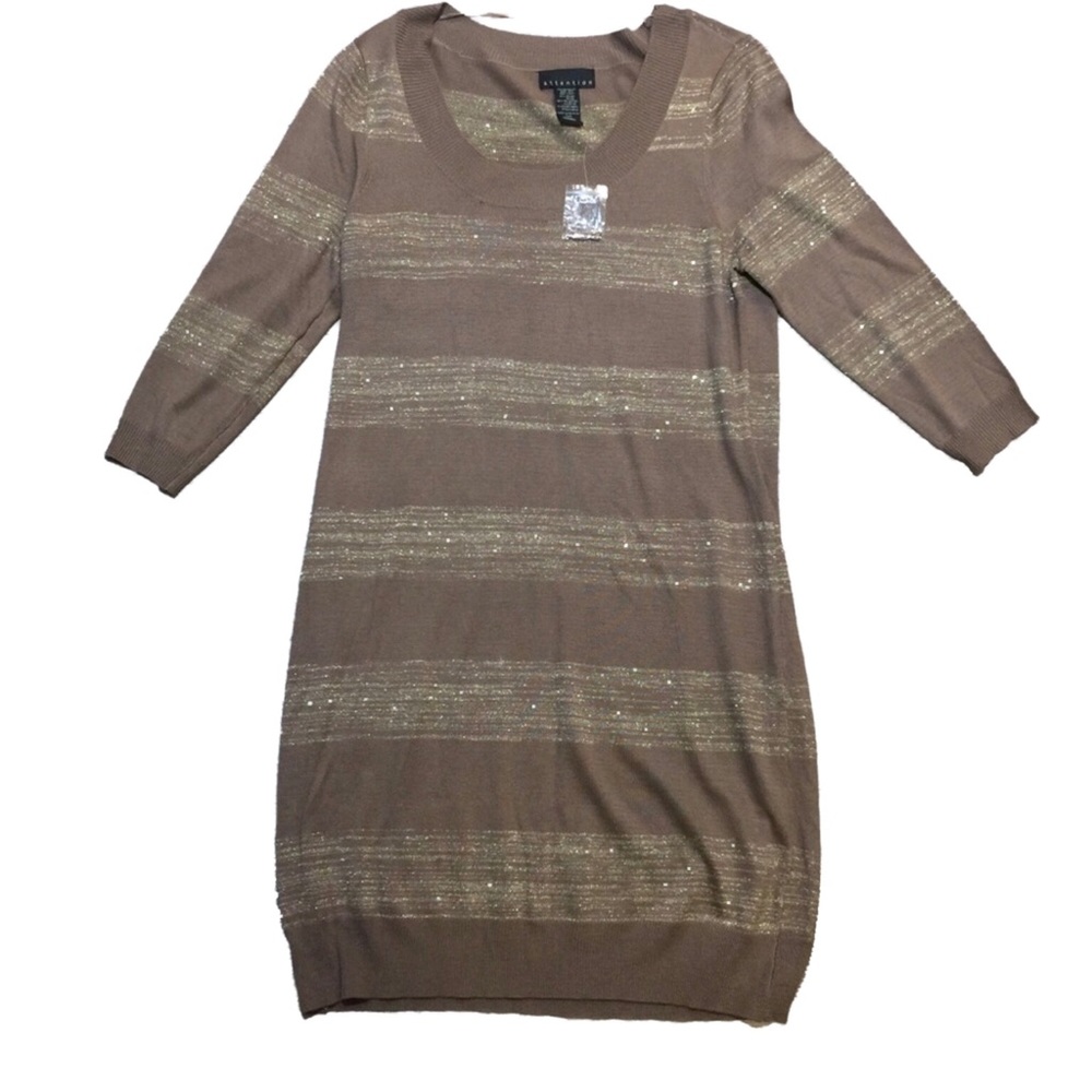 Attention V-neck Light Weight Sweater Dress.
